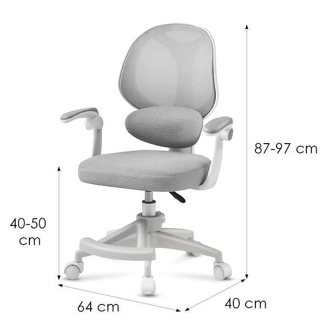 Forgószék Junior 4.5 grey