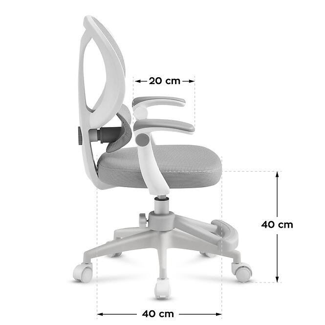 Forgószék Junior 4.5 grey,4