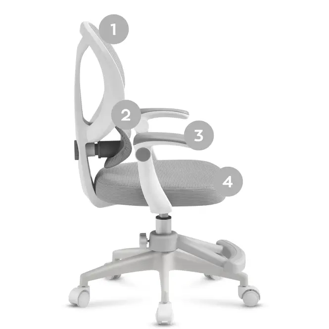 Forgószék Junior 4.5 grey