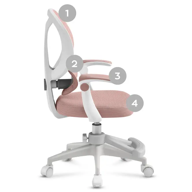 Forgószék Junior 4.5 pink