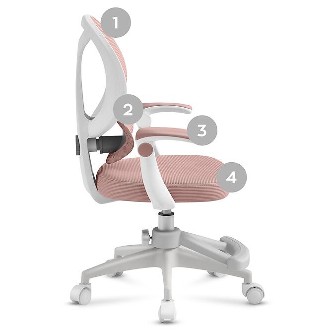 Forgószék Junior 4.5 pink