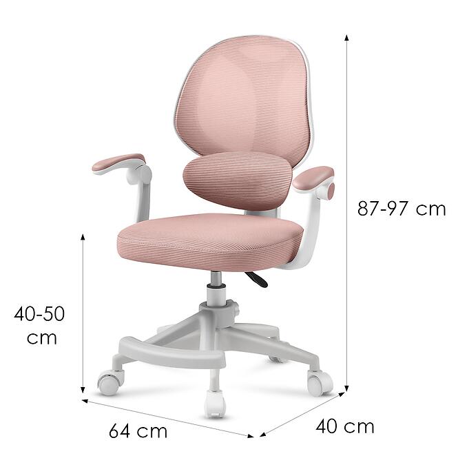Forgószék Junior 4.5 pink