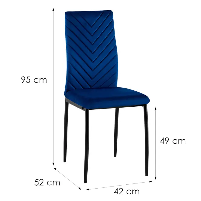 Szék Piper 12346 kék