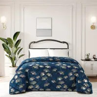 Paplanhuzat ágyhoz Jola RQ-015 170x220 cm sötétkék