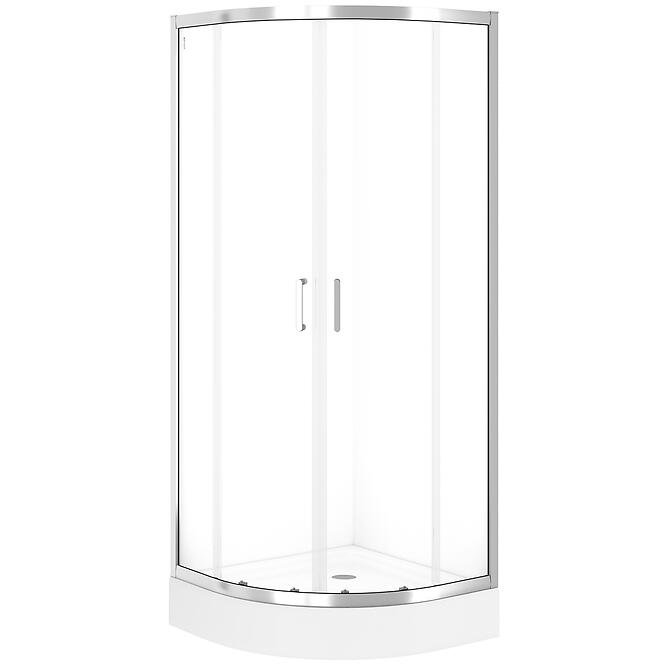 Zuhanykabin Brasco 80x80x190 króm S168-001