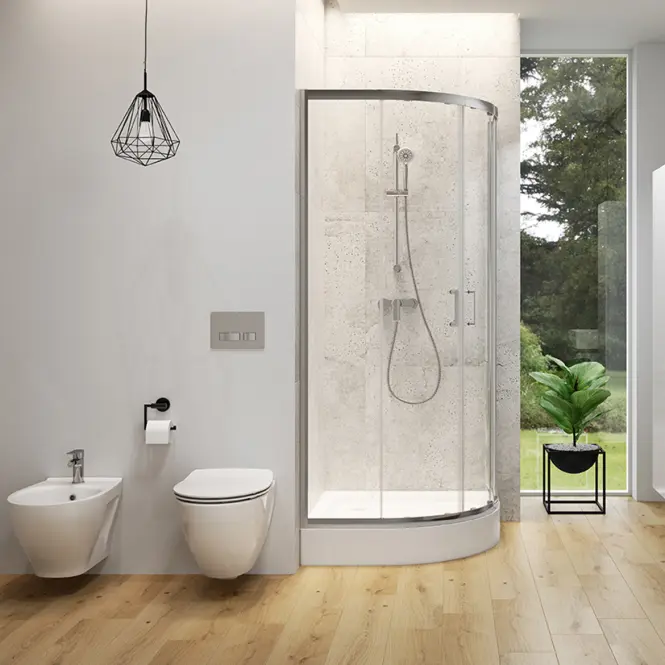 Zuhanykabin Brasco 80x80x190 króm S168-001,2