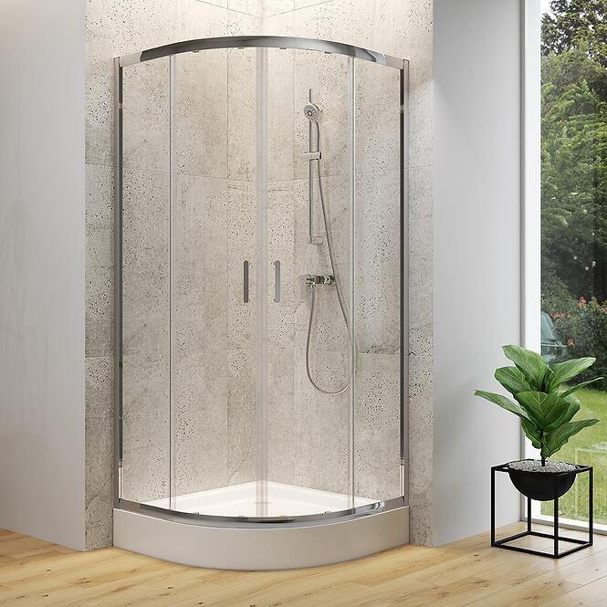 Zuhanykabin Brasco 90x90x190 króm S168-002