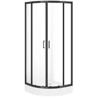 Zuhanykabin Brasco 80x80x190 black S168-003