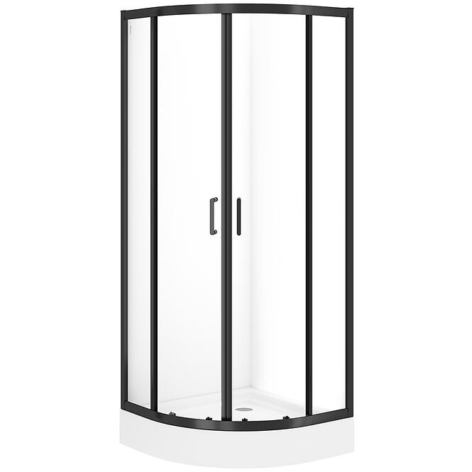 Zuhanykabin Brasco 80x80x190 black S168-003