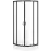 Zuhanykabin Brasco 80x80x190 black S168-003