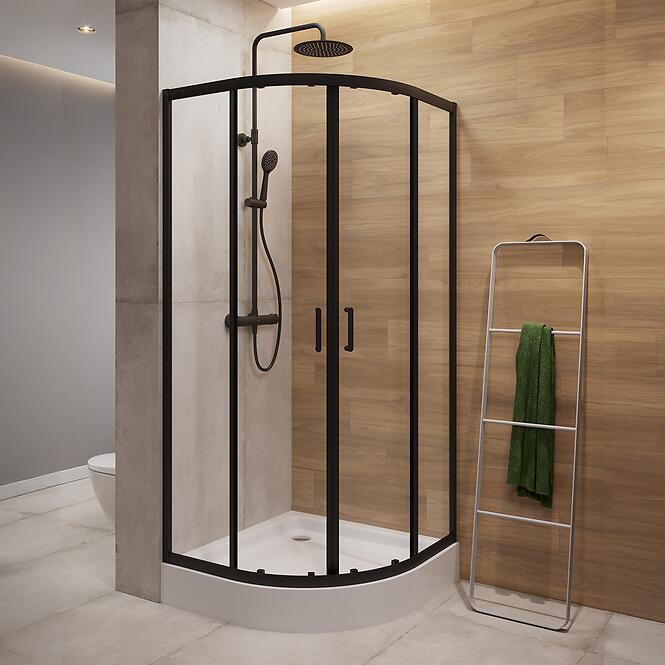 Zuhanykabin Brasco 80x80x190 black S168-003