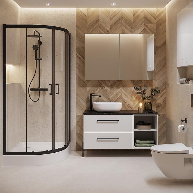 Zuhanykabin Brasco 80x80x190 black S168-003