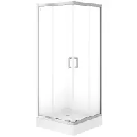 Zuhanykabin Brasco 80x80x190 króm S168-005