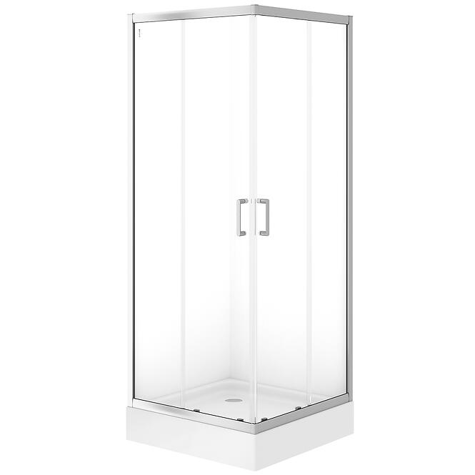 Zuhanykabin Brasco 80x80x190 króm S168-005