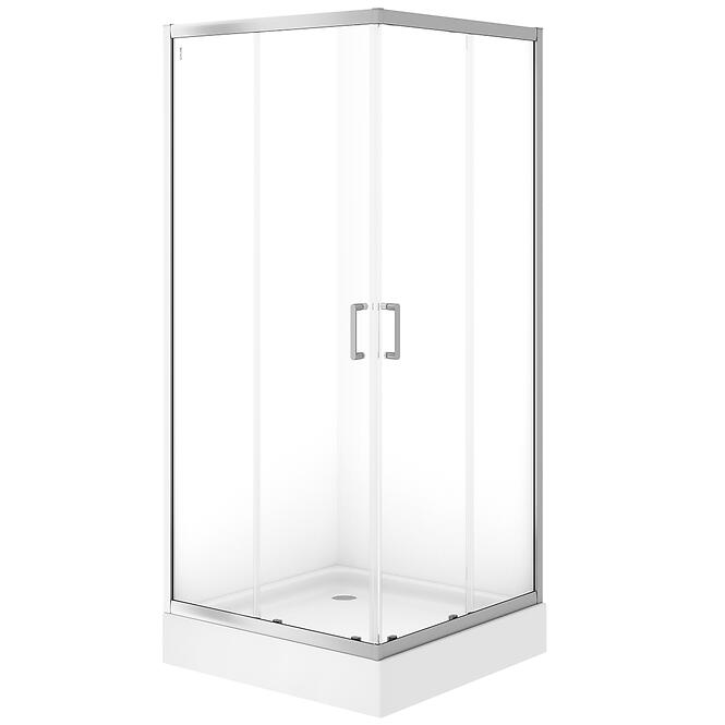 Zuhanykabin Brasco 90x90x190 króm S168-006