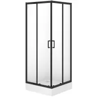 Zuhanykabin Brasco 80x80x190 black S168-007