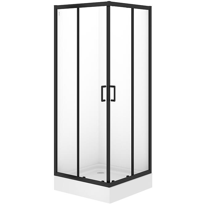 Zuhanykabin Brasco 80x80x190 black S168-007