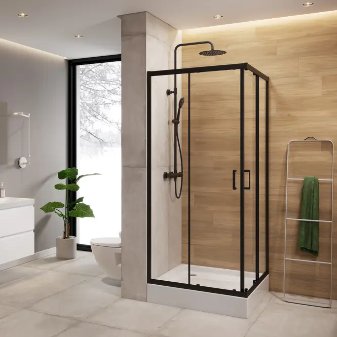 Zuhanykabin Brasco 90x90x190 black S168-008