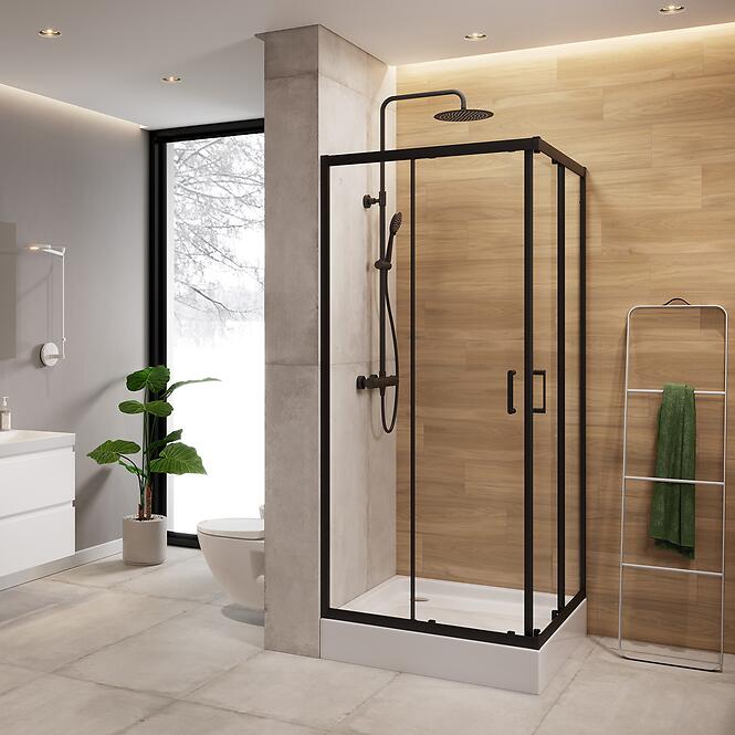 Zuhanykabin Brasco 90x90x190 black S168-008