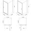 Zuhanykabin Brasco Pivot 80x80x190 króm S168-009,2