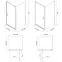 Zuhanykabin Brasco Pivot 80x80x190 black S168-011,3