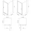 Zuhanykabin Brasco Pivot 90x90x190 black S168-012,3