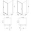 Zuhanykabin Brasco Pivot 90x90x190 black S168-012,3
