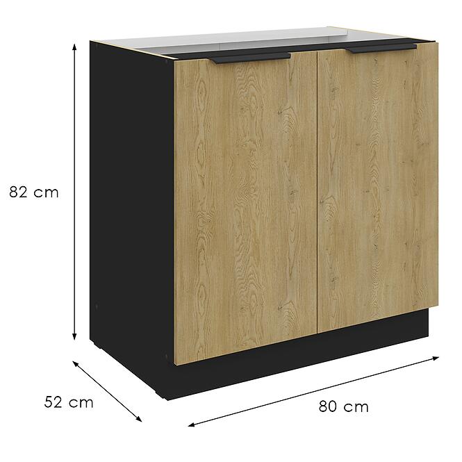 Konyhaszekrény Cremona Bl 80d 2f Bb