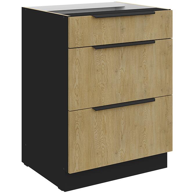 Konyhaszekrény Cremona Bl 60d 3s Bb