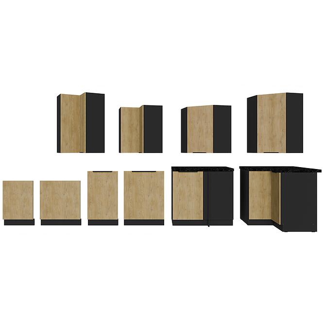 Konyhaszekrény Cremona Bl 90x90 Dn 2f Bb