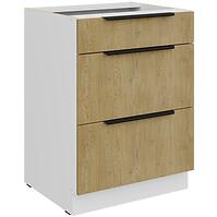 Konyhaszekrény Cremona Wh 60d 3s Bb