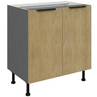 Konyhaszekrény Cremona Ant 80d 2f Bb