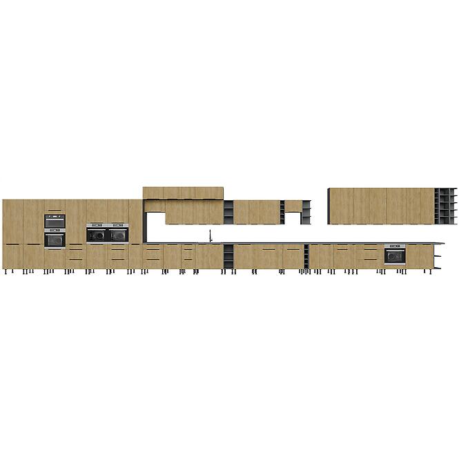 Konyhaszekrény Cremona Ant 80d 2f Bb