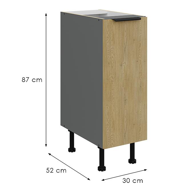 Konyhaszekrény Cremona Ant 30d Cargo Bb,3