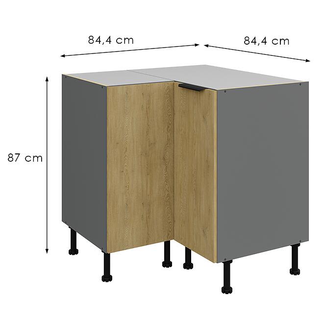 Konyhaszekrény Cremona Ant 90x90 Dn 2f Bb