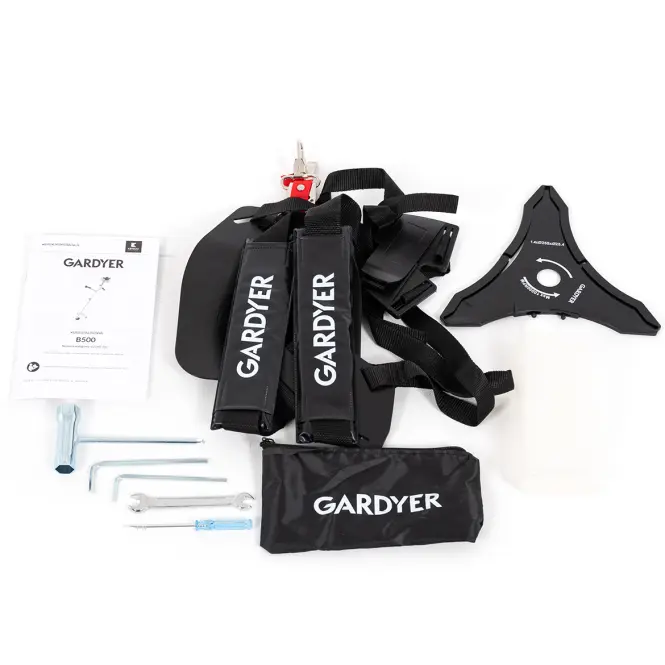 Benzinüzemű bozótvágó 52 cm3 szélesség 45 cm GARDYER B500,12