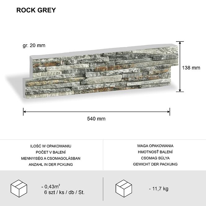 Betonkő Rock Grey