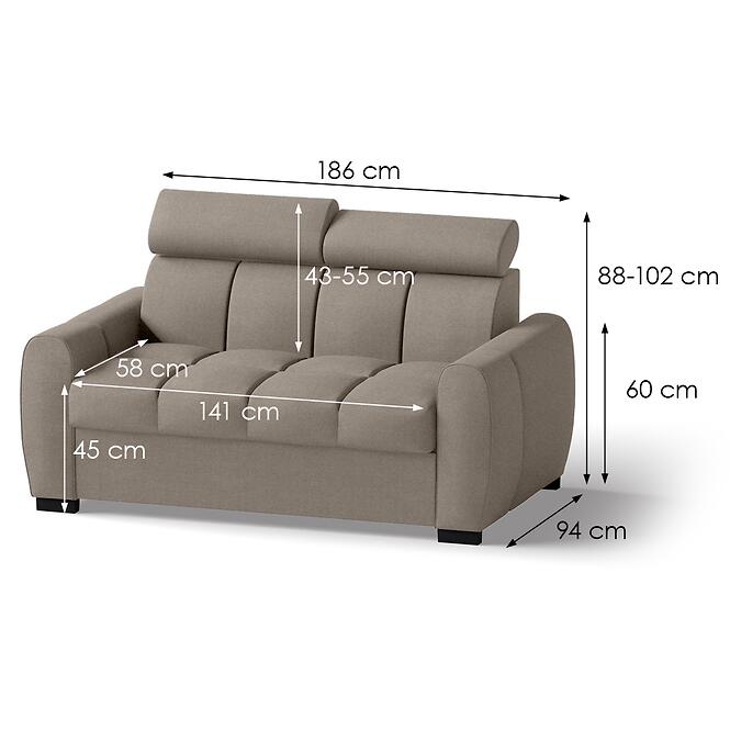 Ülőgarnitúra szett Gomez 3+2+1 Element 06