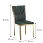 Szék Glamour 12510 zöld/aranysárga,2