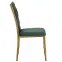 Szék Glamour 12510 zöld/aranysárga,4