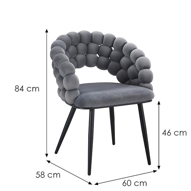 Szék Dune 12508 szürke,2