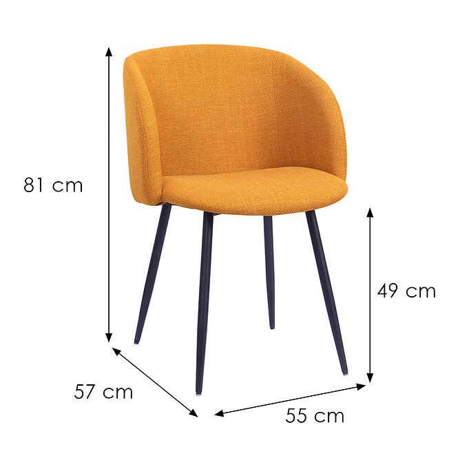 Szék Nadia 12544 mustár,2