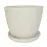 Virágcserép R954-5.5SC-MW 14x14x12 cm fehér