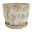Virágcserép R991-5.5SC-HZY 14x14x11,5 cm bézs