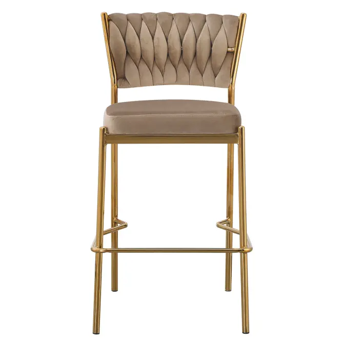 Bárszék Glamour 12515 bézs/arany