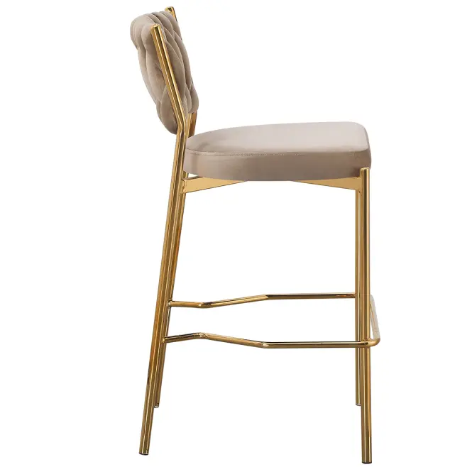 Bárszék Glamour 12515 bézs/arany