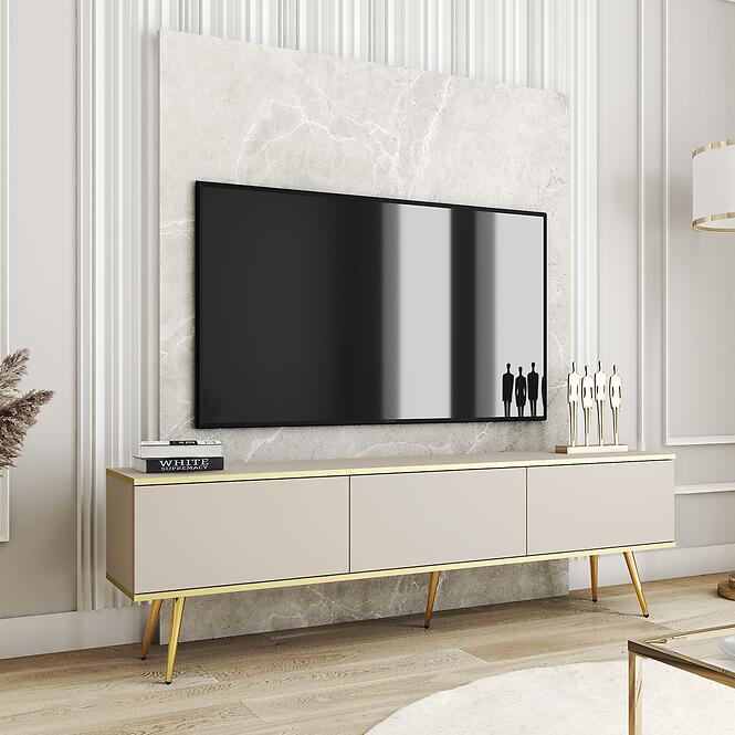 Szekrény RTV Oro 175 Nélkül+ Fekete lábak,4