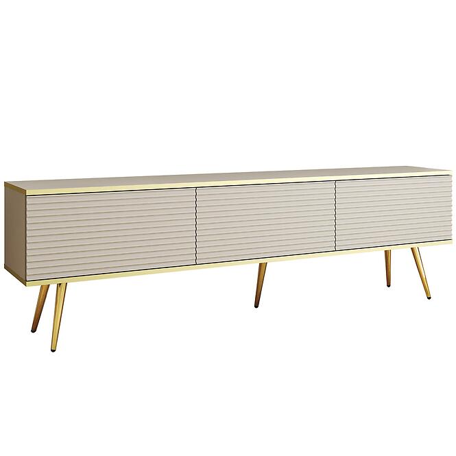 Szekrény RTV Oro Mdf Hornyolás 175 Nélkül+ Fekete lábak,3