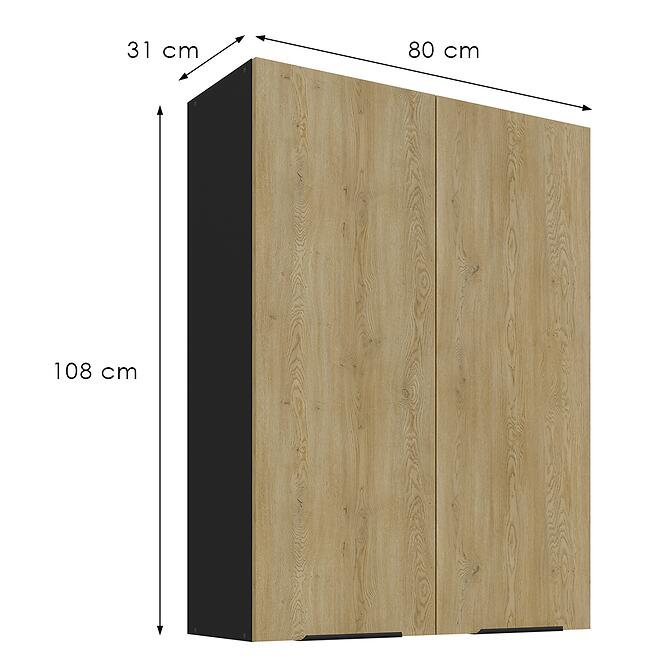 Konyhaszekrény Cremona Bl 80g-108 2f,3