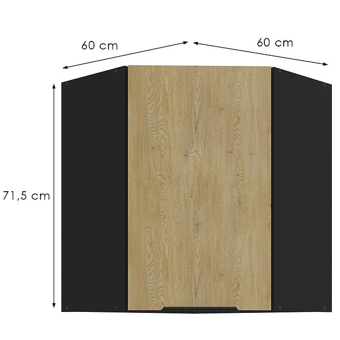 Konyhaszekrény Cremona Bl 60x60 Gn-72 1f (45°),3